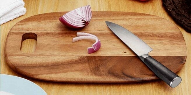 Imarku Pro Kitchen 8 Inch Chefs Knife cut