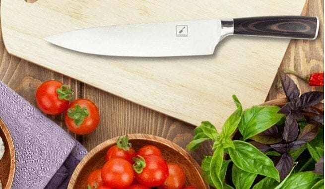 Imarku Pro Kitchen 8 Inch Chefs Knife work