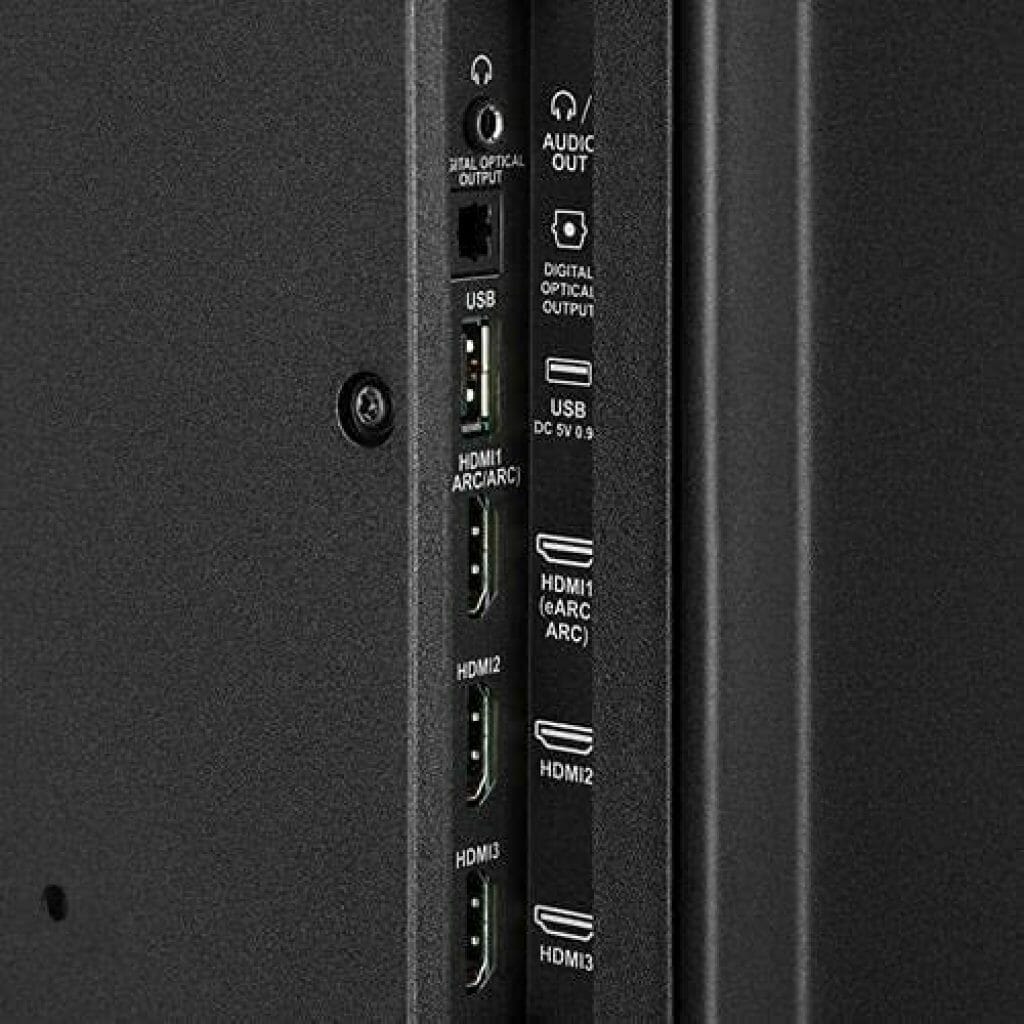 Insignia NS-50F501NA22 Review side ports