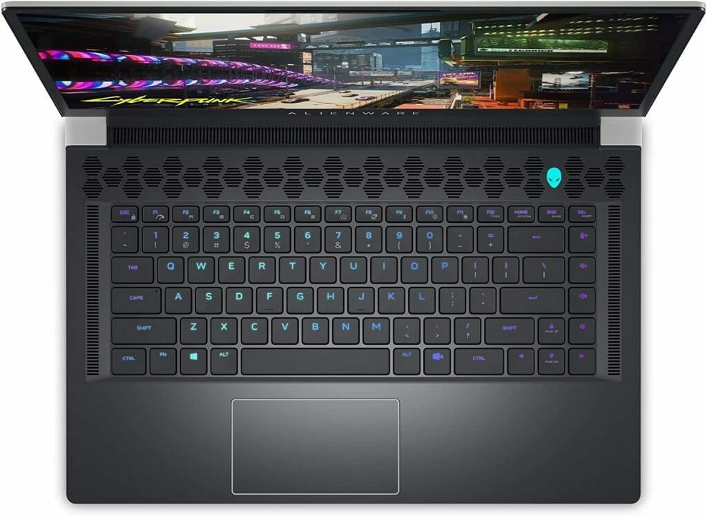 Alienware X15 R2 Review keyboard