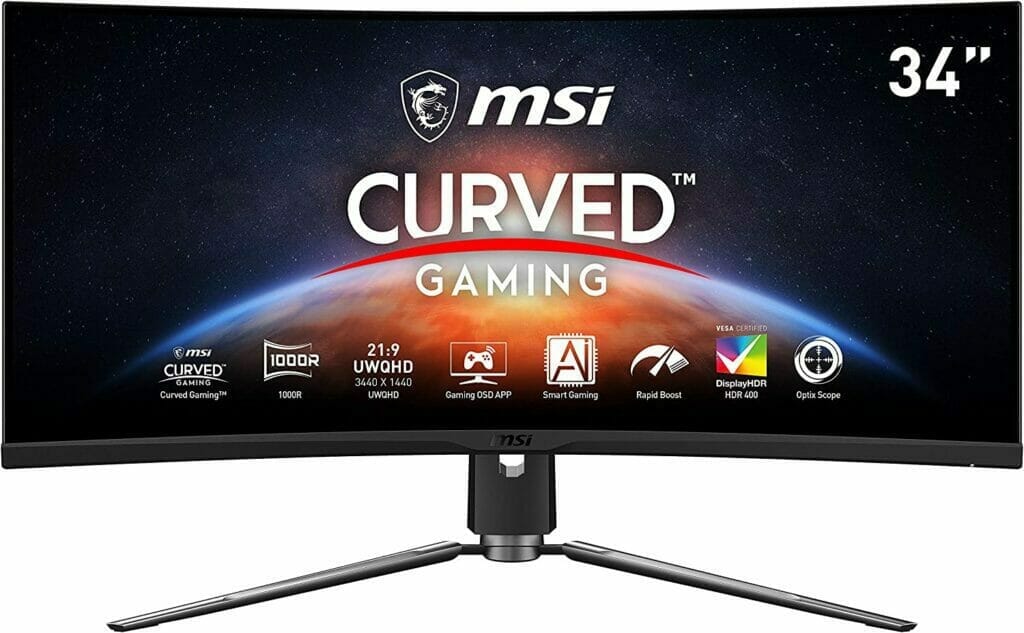 MSI MPG ARTYMIS 343CQR Review CURVE