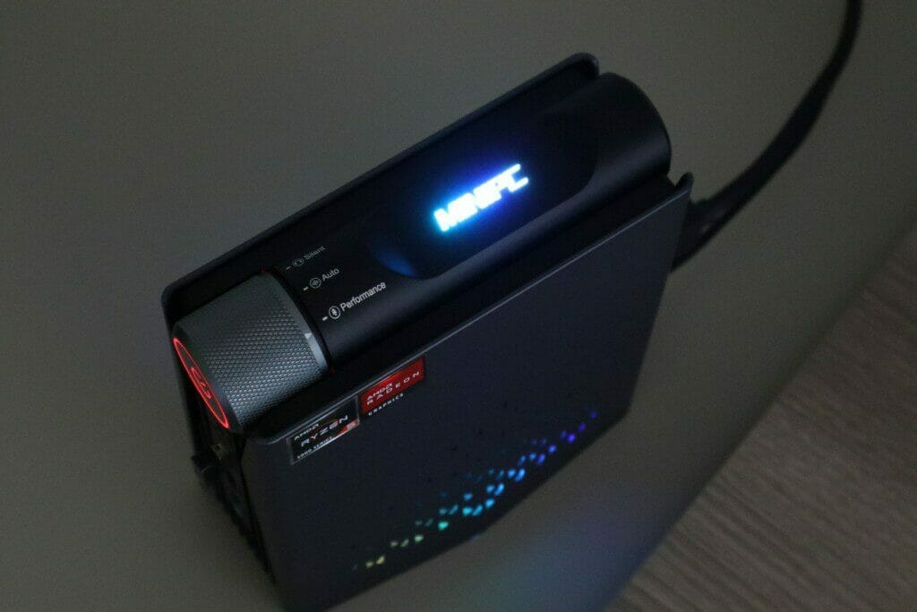 Acemagician AMR5 Mini Gaming PC Review lights