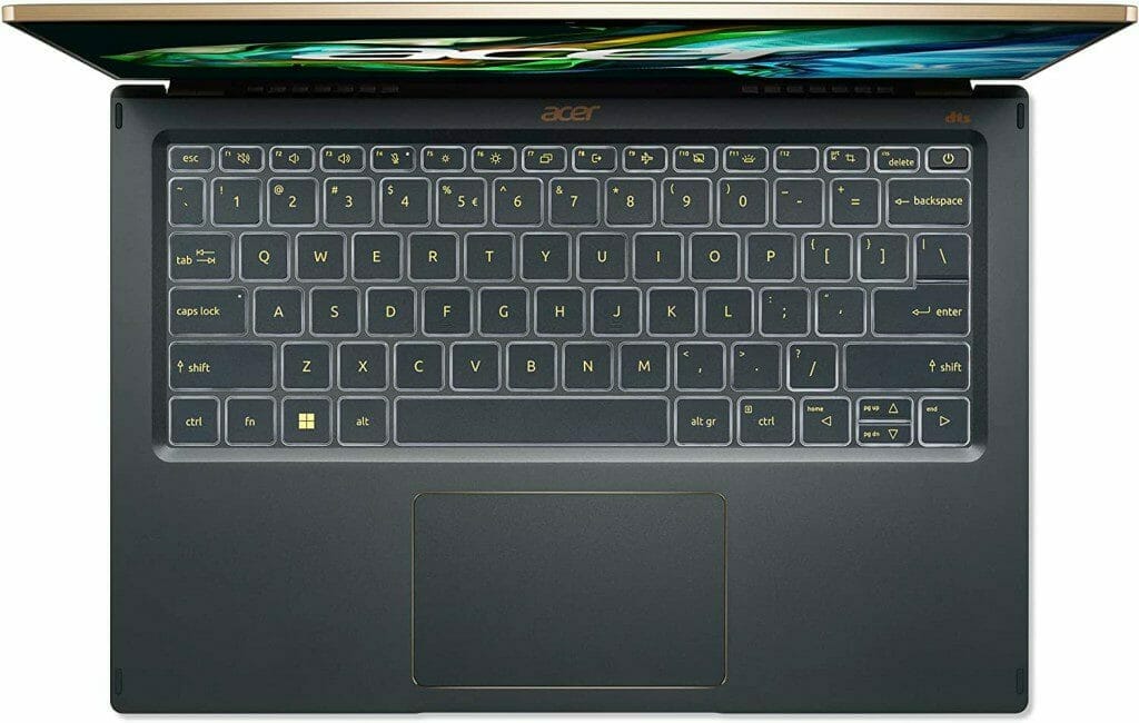 Acer Swift 14 Review (SF14-71T-74RF) keyboard