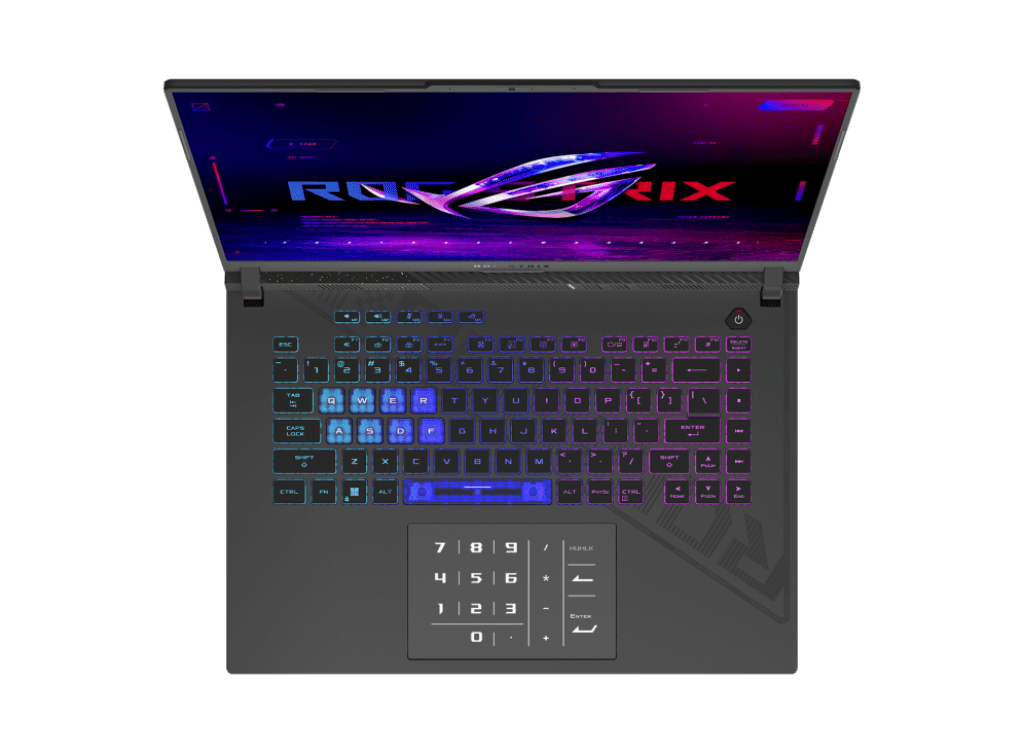 Asus ROG Strix G16 Review keyboard