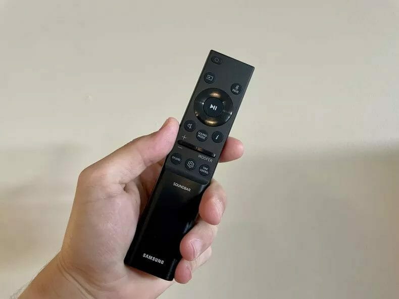 Samsung HW-Q990C Review remote
